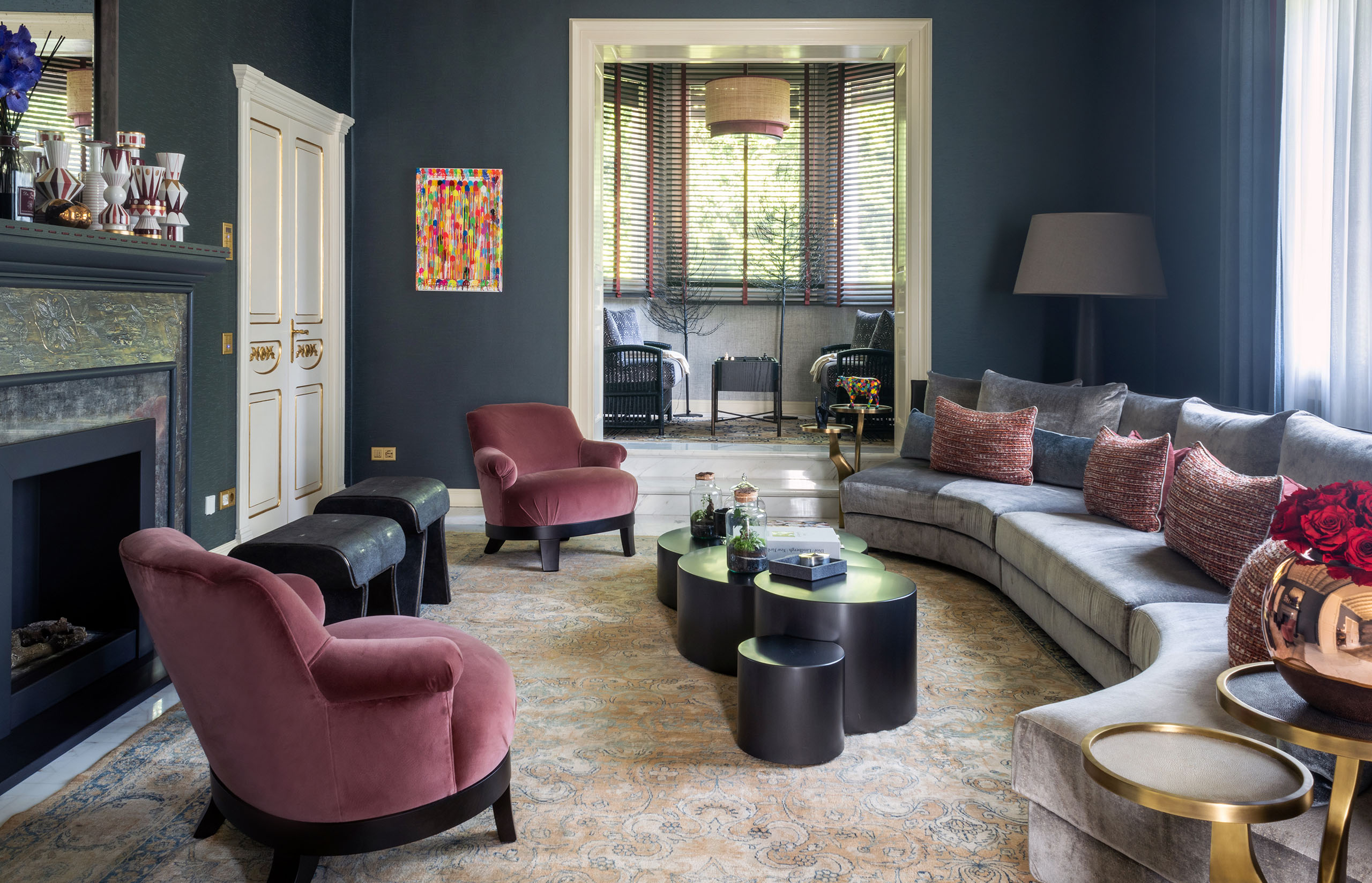 Interior of Villa Krull in Treviso, designed by FM Architettura