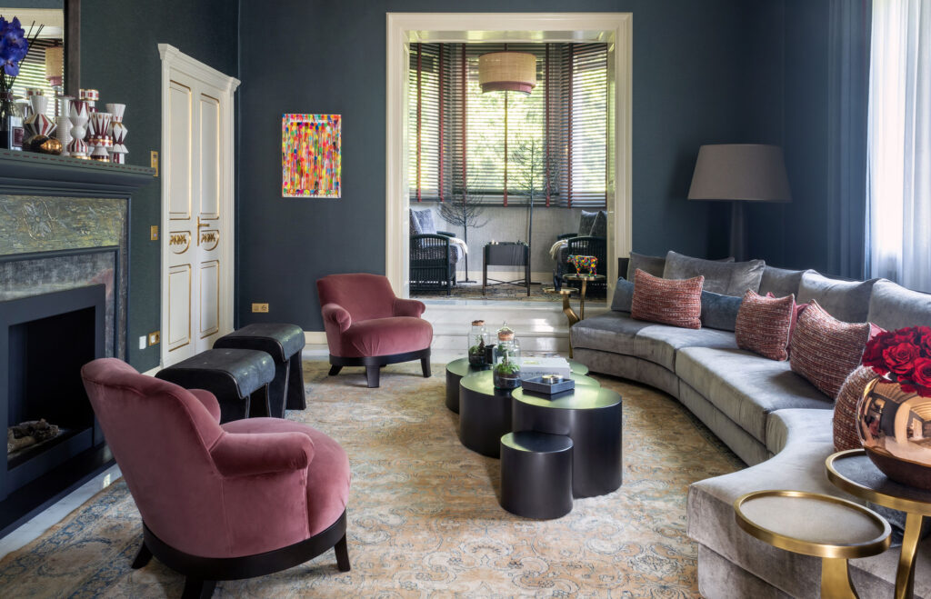 Interior of Villa Krull in Treviso, designed by FM Architettura